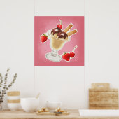 かわいいアイスクリーム ポスター (キッチン)
