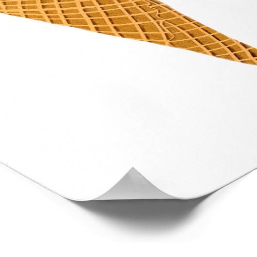 かわいいアイスコーンの保育室アート ポスター (角)