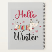 かわいいアイススケートで滑る犬 プランナー手帳 (裏面)