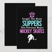 かわいいアイスホッケー女子ギフト 女性名言 シーズンカード (正面/裏面)