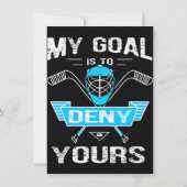 かわいいアイスホッケー女子ギフト 女性名言 招待状 (裏面)