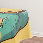 かわいいアイス食べクリームビーチ テーブルクロス (インサイチュ)