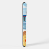 かわいいアイス食べクリームビーチ iPhoneケース (右側面)