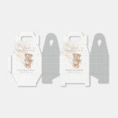 かわいいアイボリーbearly待ちクマ気球ベビーシャワー フェイバーボックス (折り畳みなし)