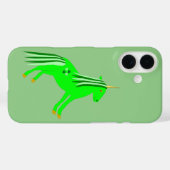 かわいいアイリッシュグリーンとゴールドのユニコーン Case-Mate iPhoneケース (裏面 (横))