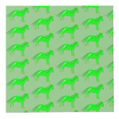 かわいいアイリッシュグリーンと金ゴールドユニコーンカスタム フォトキューブ (右)