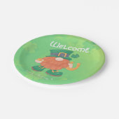 かわいいアイリッシュセントパトリックの日格言 ペーパープレート (アングル)