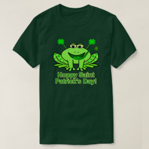 かわいいアイルランドのパトリキウスの日のカエル Tシャツ