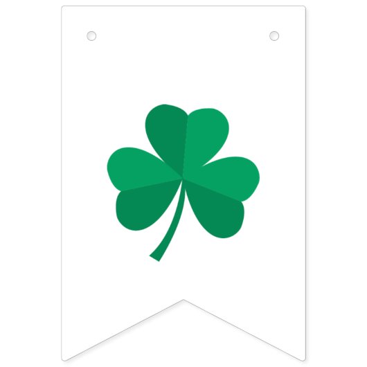 かわいいアイルランドのパトリキウス日のフェスティバルの緑のオレンジ バンティングフラッグ (第1の旗)