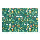 かわいいアイルランドアイコンパターン 枕カバー (裏面-右)