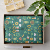 かわいいアイルランドアイコンパターン 薄葉紙 (ギフト)