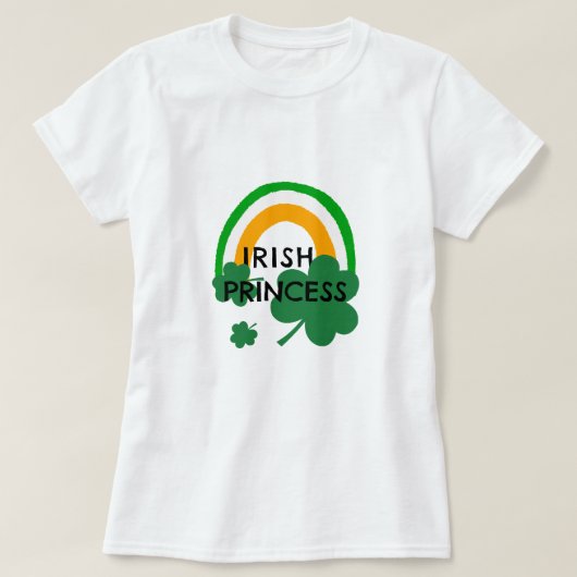 かわいいアイルランドプリンセスセントパトリックの日Tシャツ Tシャツ (デザイン正面)