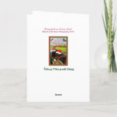 かわいいアイルランド・サンタドンキーズクリスマスカード シーズンカード (裏面)