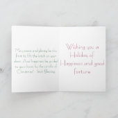 かわいいアイルランド・サンタドンキーズクリスマスカード シーズンカード (内部)