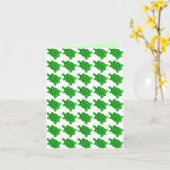 かわいいアオウミガメの芸術のブランクの挨拶状のギフト カード (黄色い花)