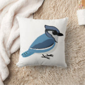かわいいアオカケス クッション (ブランケット)