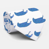 かわいいアカエイのデザインのタイ ネクタイ (ロール)