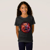 かわいいアカギツネの子Tシャツ Tシャツ (正面フル)