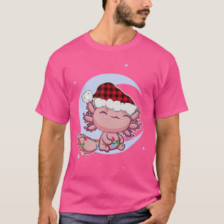 かわいいアキソロテルペットクリスマスイブサンタハットかわいいサ Tシャツ