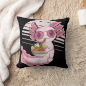 かわいいアキソロ日本のトルラーメン食アニメG クッション (ブランケット)