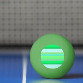 かわいいアクアグリーンのストライプ 卓球ボール (ネット)