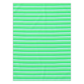 かわいいアクアグリーンストライプ テーブルクロス (正面)