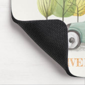 かわいいアクアグリーンテディバルーンギフトパーティー車 マウスパッド (コーナー)