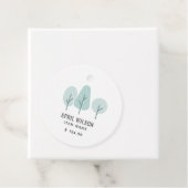 かわいいアクアブルーティール（緑がかった色）ツリートリオ造園価格 フェイバータグ (インサイチュ)