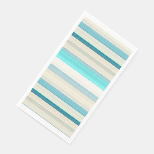 かわいいアクアホワイトストライプ (コーナー)