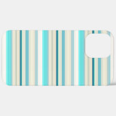 かわいいアクアホワイトストライプ Case-Mate iPhoneケース (裏面 / 右)