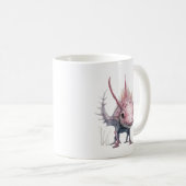 かわいいアクソロテルアート コーヒーマグカップ (正面右)