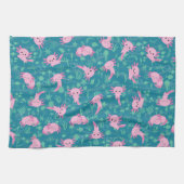 かわいいアクソロテルイン海キッチンタオル キッチンタオル (横)