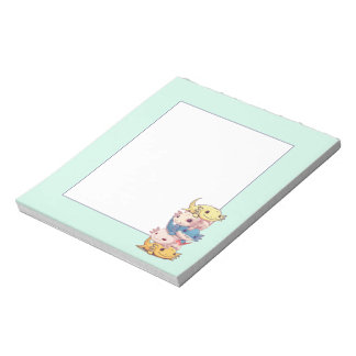 かわいいアクソロテルフレンズ ノートパッド