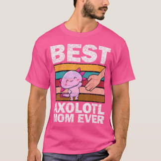 かわいいアクソロテルママかわいい女性のかわいいサラマンダー Tシャツ
