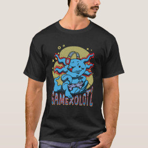 かわいいアクソロテ遊ルのコンソールのビデオゲームGamexolot Tシャツ