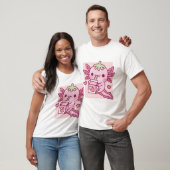 かわいいアクソロトルはイチゴ日本のミルクが大好き Tシャツ (ユニセックス)