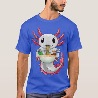かわいいアクソロトルオタク日本のアニメラーメン Tシャツ