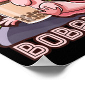 かわいいアクソロトルキュートボバティーバブルティーアニメガール ポスター (角)