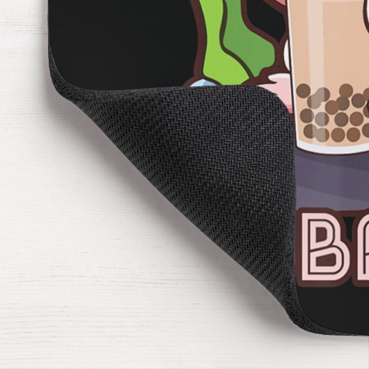 かわいいアクソロトルキュートボバティーバブルティーアニメガール マウスパッド (コーナー)