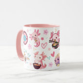 かわいいアクソロトルコーヒーマグ マグカップ (正面左)