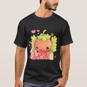 かわいいアクソロトルストロベリーミルクシェイク日本のアニメーション Tシャツ