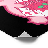 かわいいアクソロトルストロベリーミルク10代のガールキッズジャパ ポスター (角)