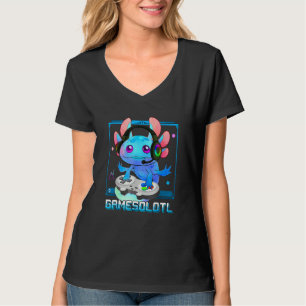 かわいいアクソロトルラバーガメサロトルキッズトドラー Tシャツ