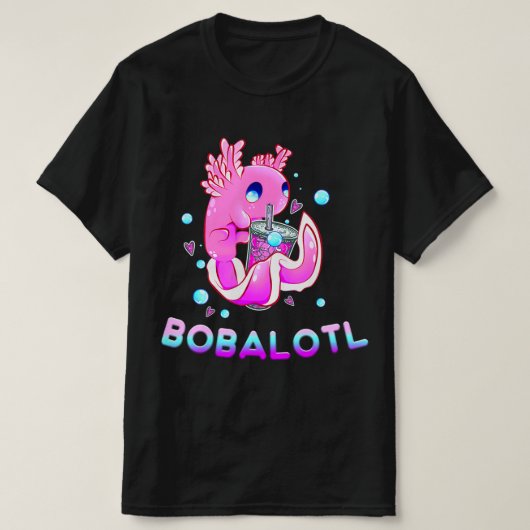 かわいいアクソロトルラバーボバロトルボバかわいいアニメジャパ Tシャツ (デザイン正面)