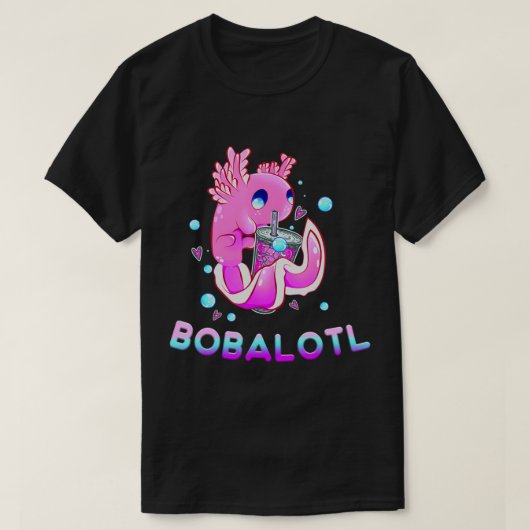 かわいいアクソロトルラバーボバロトルボバかわいいアニメジャパ Tシャツ (デザイン正面)