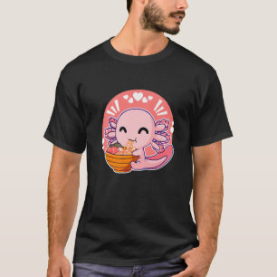 かわいいアクソロトルラーメン可愛いアクソロ日本のトルアニメL Tシャツ
