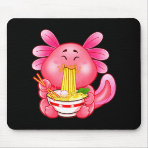 かわいいアクソロトルラーメン日本のアニメオタク マウスパッド