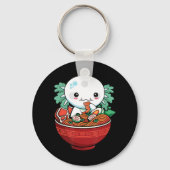 かわいいアクソロトルラーメン日本のアニメ好き10代のGir キーホルダー (正面)