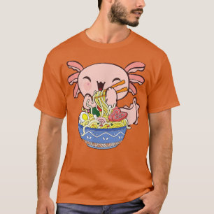 かわいいアクソロトルラーメン日本のラーメンAnime Kids T Tシャツ