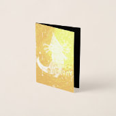 かわいいアクソロトル誕生日 箔カード (正面)